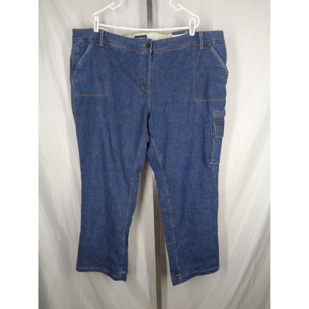 Lands End Lined Cargo Jeans Plus Size 26W New